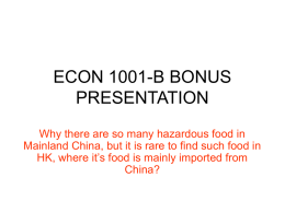 ECON 1001-B BONUS PRESENTATION