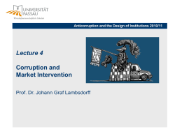 L1. Corruption and Market Intervention - uni