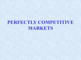 Definition of a Perfectly Competitive Market