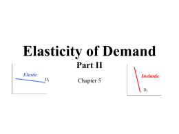 Elasticity of Demand - Redwood High School's AWESOME Web …