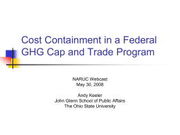 Cost Containment in a Federal GHG Cap and Trade Program