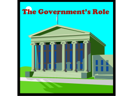 The Economic Role of Government