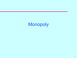 Monopoly - Cornell University