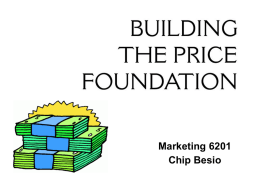 Pricing Foundations