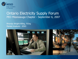 Ontario Electricity Outlook