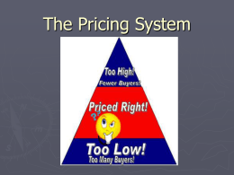 The Pricing System