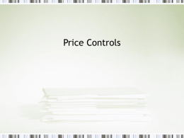 Price Controls - Rio Hondo College