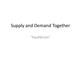 Supply and Demand Together