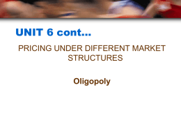 Oligopoly (lecture)