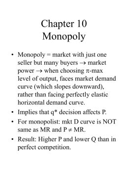 Chapter 10 Monopoly