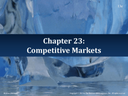 Competitive Markets