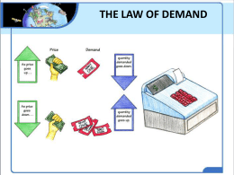 the law of demand - BTHS World History