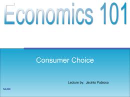 Economics 101 Principles and Applications
