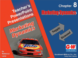 Supply & Demand Chapter 8
