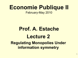 p(y) - Economics of Regulation ECON-d-421