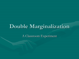 Double Marginalization - Faculty Directory | Berkeley-Haas