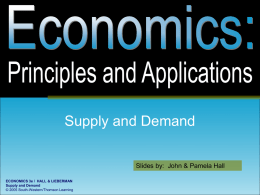 Supply and Demand - El Camino College