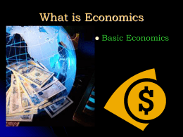 Section 1: The Fundamental Economic Problem