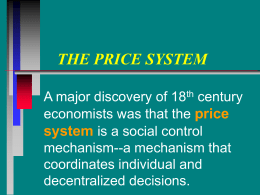 THE PRICE SYSTEM