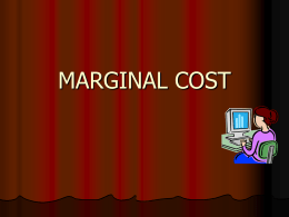 Marginal costing