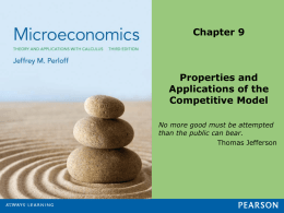 Properties and Applications of the Competitive Model