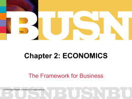 Economics: The Framework for Business