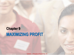 Profit Maximization