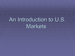 An Introduction to U.S. Markets