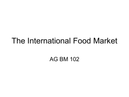 The International Food Market