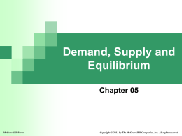 Changes in Supply and Changes in Quantity Supplied