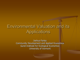 environmental valuation