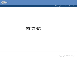 Pricing Strategies - PowerPoint Presentation - Full version
