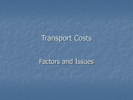 Transport Costs