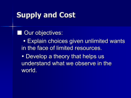 05--Law of Supply