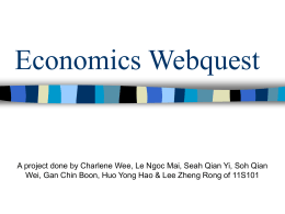 Economics Webquest