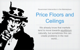 Price Floors and Ceilings