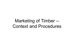 Timber Demand and Supply