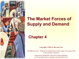 Demand, Supply and Pricing