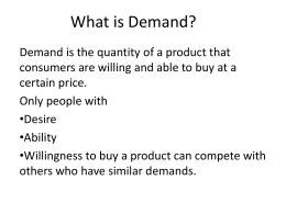 Supply and Demand PPT