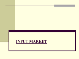 Input Market