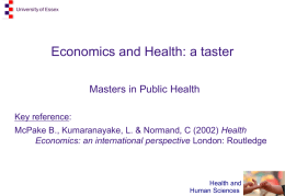 Masters of Public Health