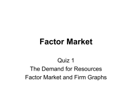 Unit IV Factor Market