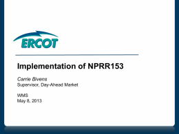 05. NPRR153_Pricing_Impacts_WMS_May_2013
