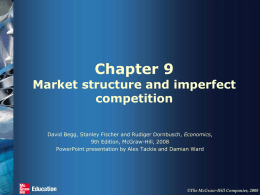 Imperfect competition
