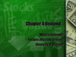 Chapter 4:Demand