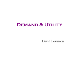 Marshallian Demand - nexus: David Levinson`s Networks