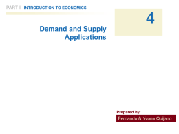 Demand and Supply Applications