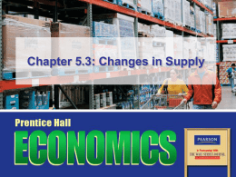 Chapter 5.3: Changes in Supply