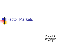 factor markets 2010