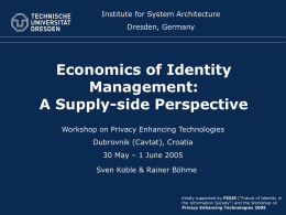 slides - Privacy Enhancing Technologies Symposium (PETS)